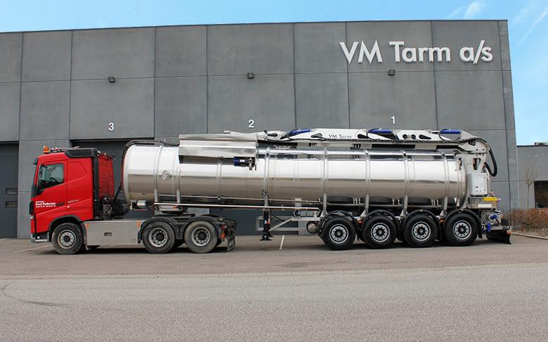 Vognmand poul pedersen med Trailer ved Skanderborg