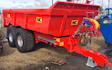 Neil chapman plant hire  with Tipping trailer at Bushs Orchard