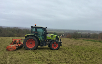 Jrh contracting with Verge/flail Mower at United Kingdom