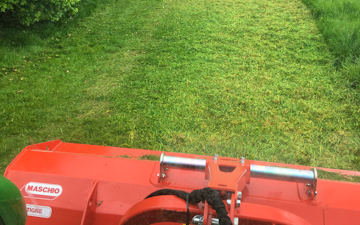 Mowerman grass & grounds maintenance  with Verge/flail Mower at Irthlingborough