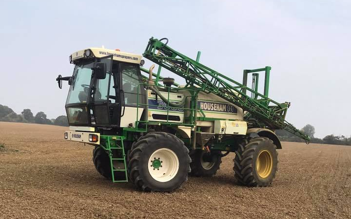 Stud farm contracting  with Self-propelled sprayer at United Kingdom