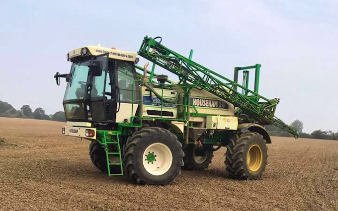 Stud farm contracting  with Self-propelled sprayer at United Kingdom