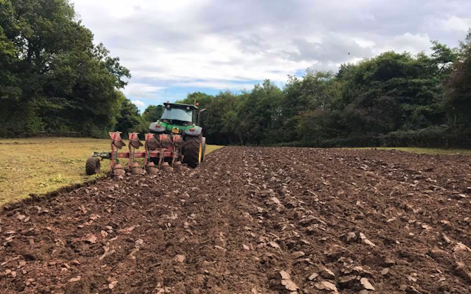T&b agricultural contractors ltd with Plough at United Kingdom