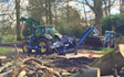 J turner contracting with Log splitter at Coningsby