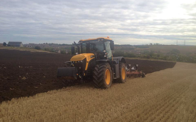 J. steel contracting  with Plough at Cauldhame Farm Road