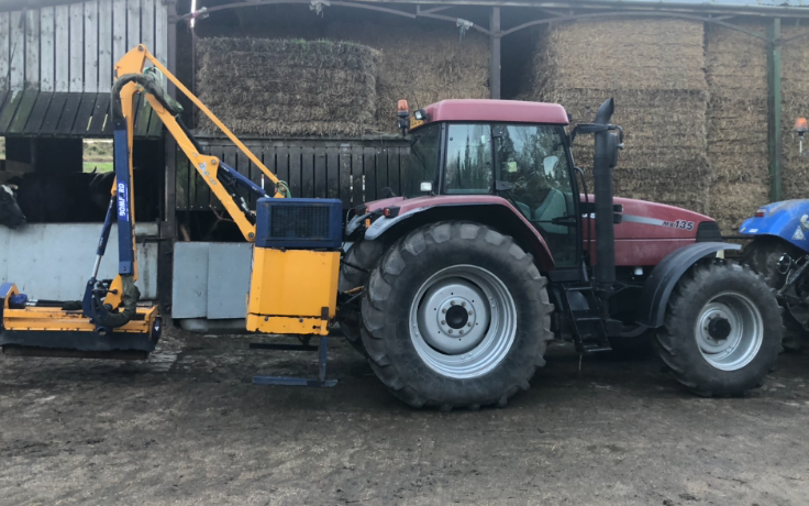 J w agri services with Hedge cutter at Sheffield