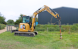 Sw machinery hire ltd with Excavator at Lacock, Chippenham