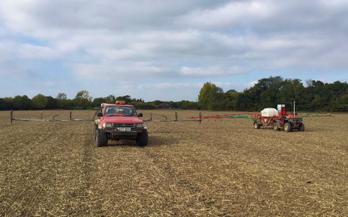 Galloway farms with ATV sprayer at United Kingdom