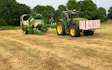 John clements contracting ltd with Round baler at Camomile Way