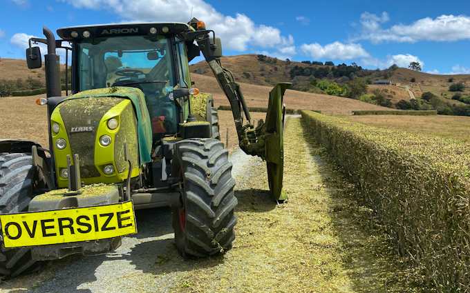Waikato hedgecutters limited  with Hedge cutter/mulcher at Rotowaro