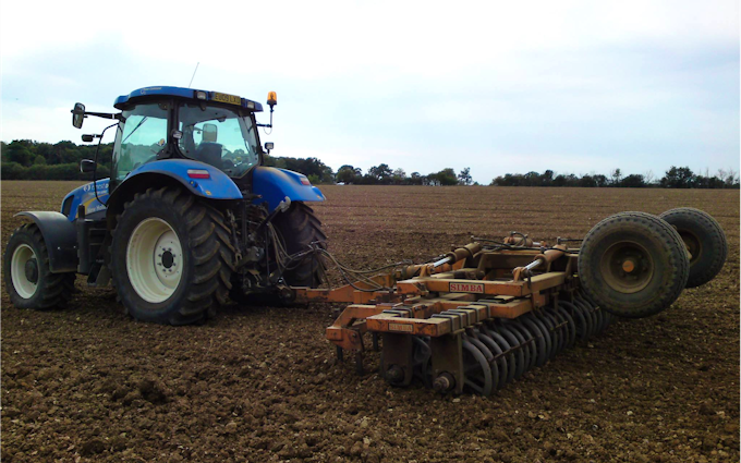 Pg groundcare ltd with Stubble cultivator at Hollybank