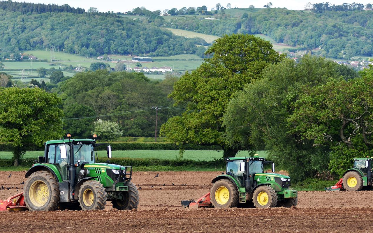 Jon richards contracting  with Power harrow at East Hewish