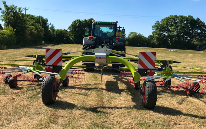 Edwards agricultural services  with Mower at Chorley