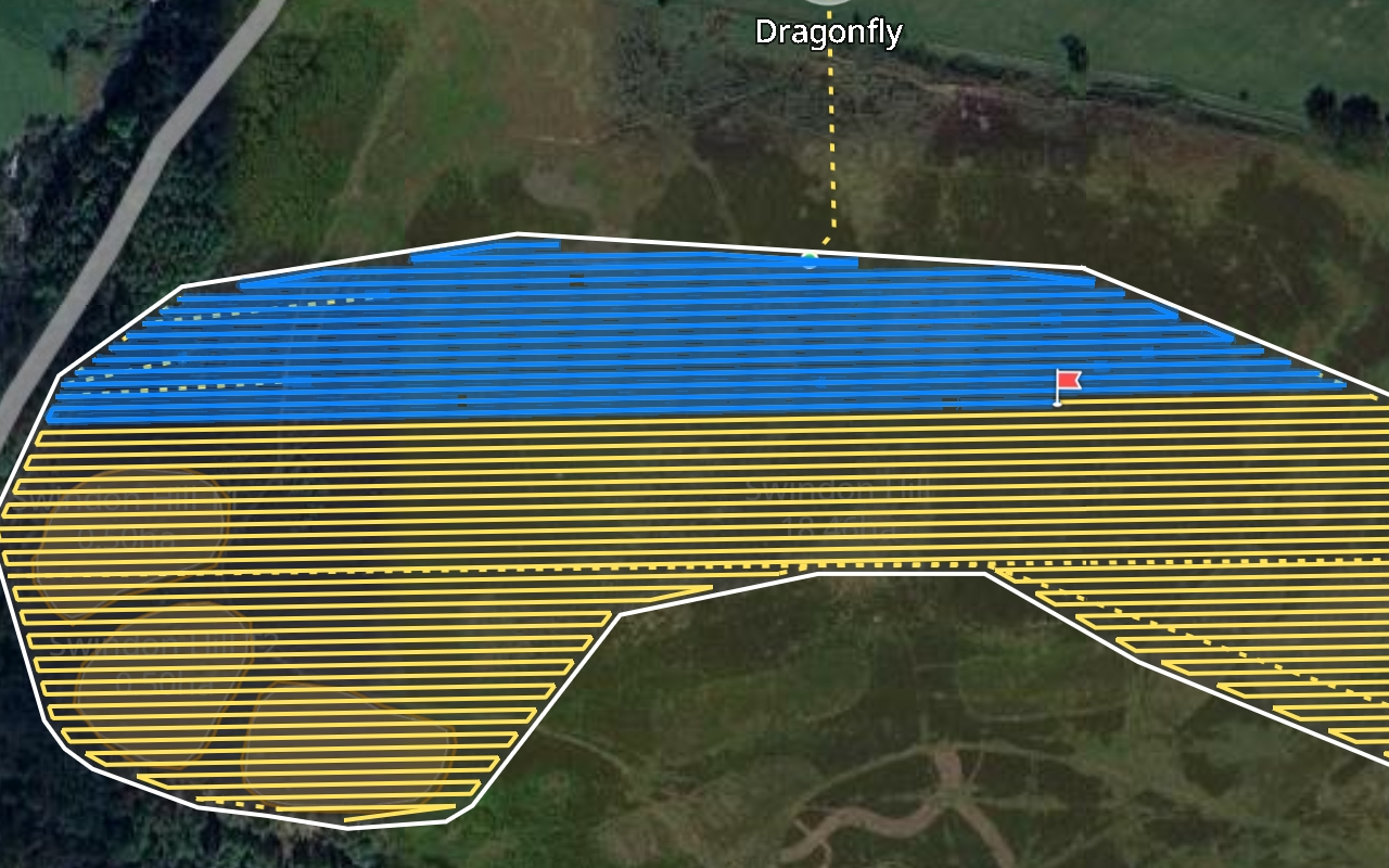 Precision drone services with Orchard sprayer at Selby