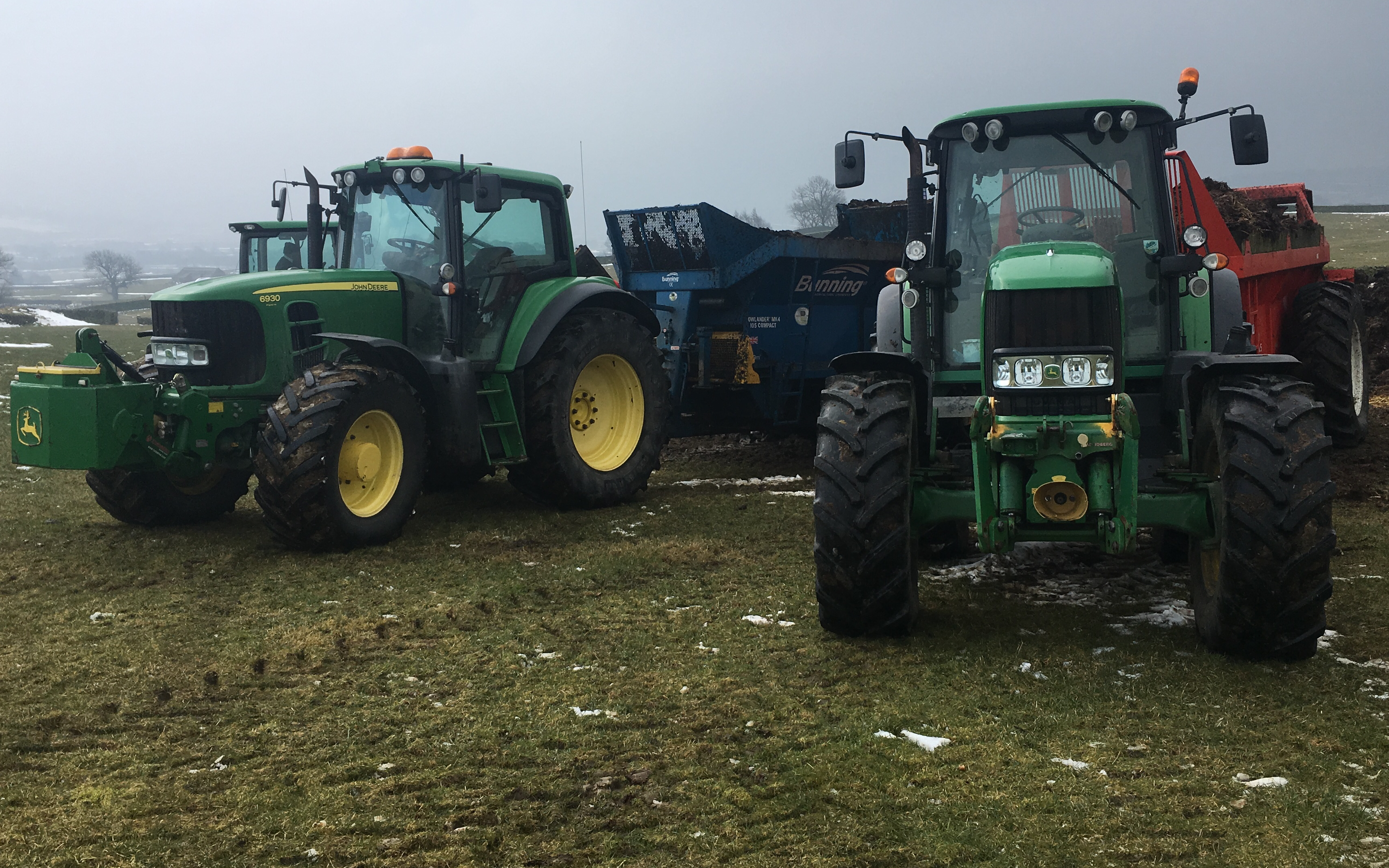 F. fryer & sons  with Manure/waste spreader at Ilkley