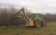 A&m maclennan ltd with Hedge cutter at Culbokie