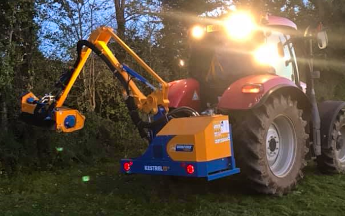 Mb land services  with Hedge cutter at Frampton Cotterell
