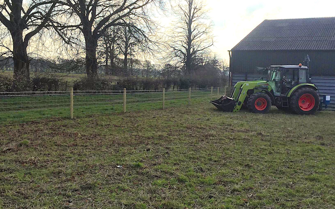 Mh agricultural ltd with Fencing at Cranfield