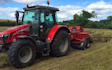 East lodge farm services  with Small square baler at Fox Lane