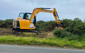 Mike dowling contracting with Excavator at United Kingdom