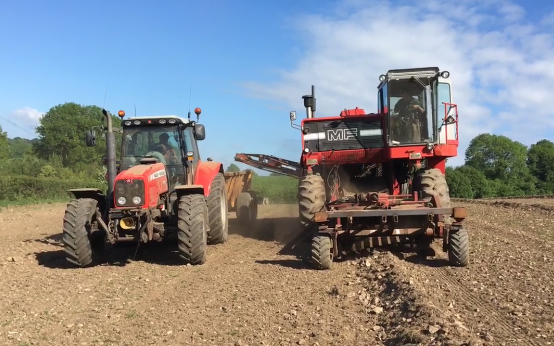 Gj agri ltd with Stone collector at United Kingdom