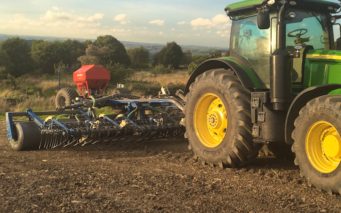 David sykes ltd with Slurry spreader/injector at Greenfield