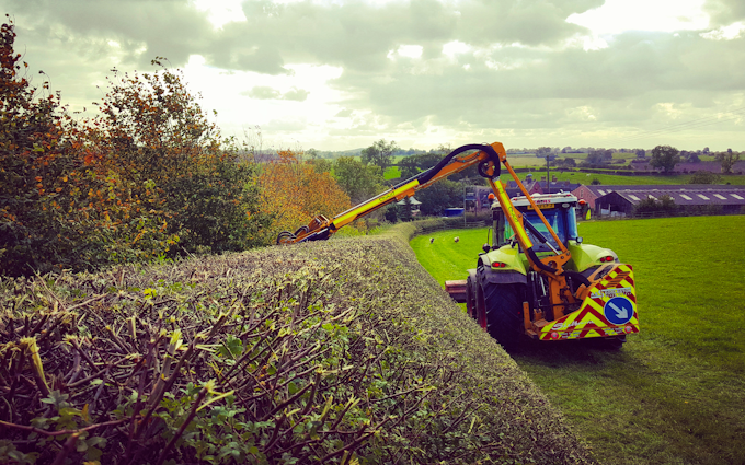 A&s eggleston with Verge/flail Mower at United Kingdom