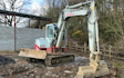 Scott walton contracting  with Excavator at Coychurch