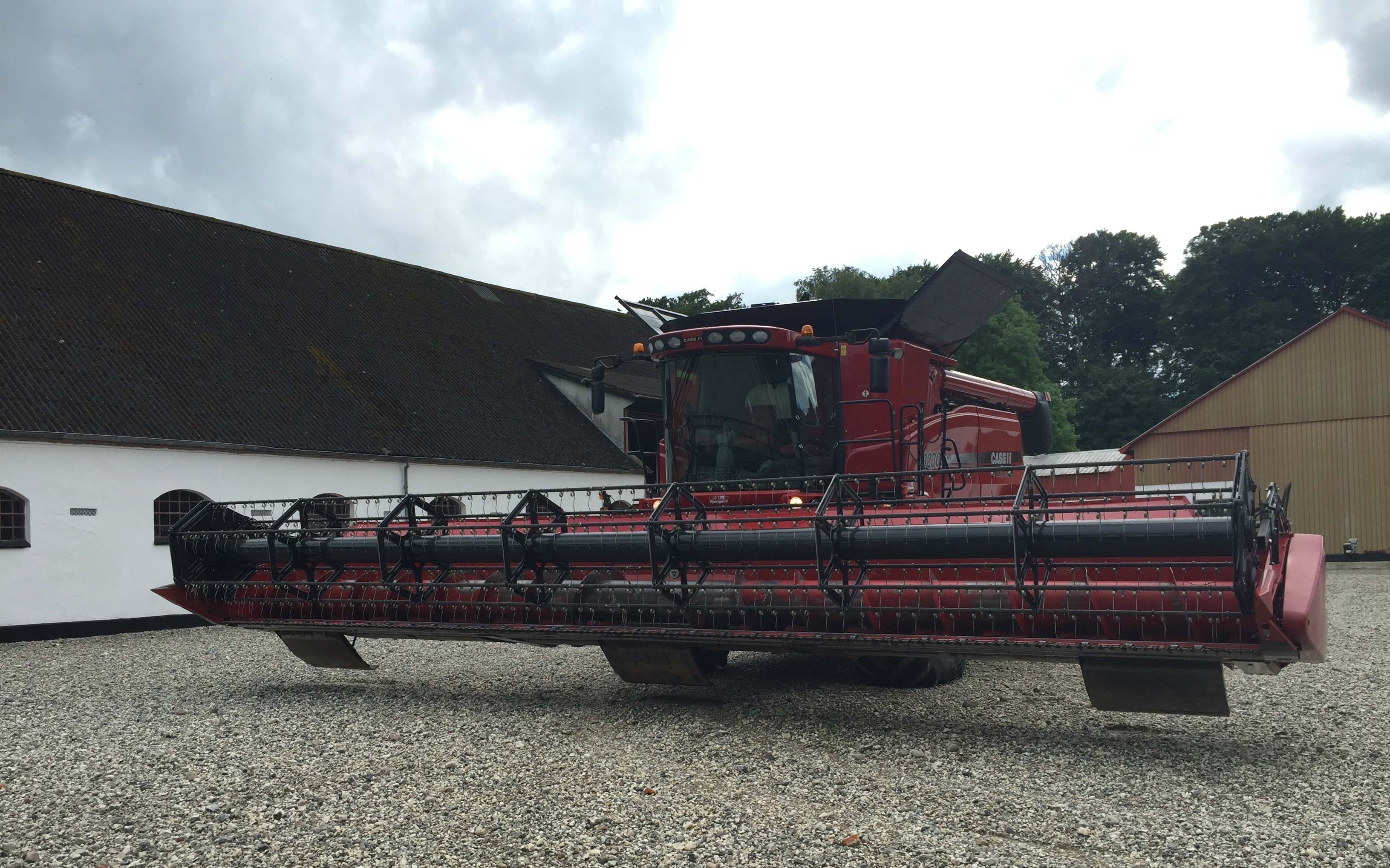 Estruplund gods med Mejetærskning ved Ørsted