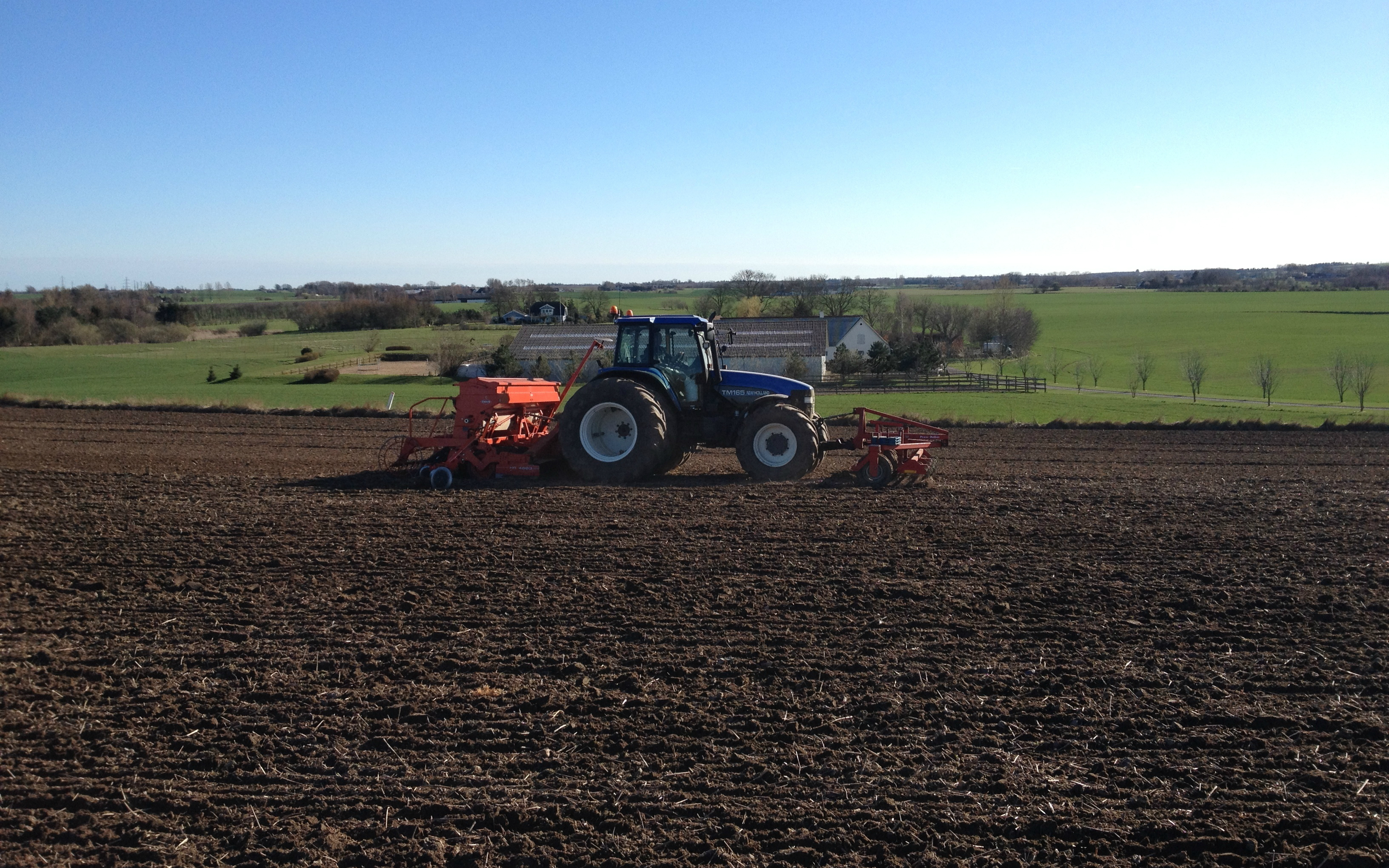 Wittenwiler's agro med Såmaskine ved Frederikssund