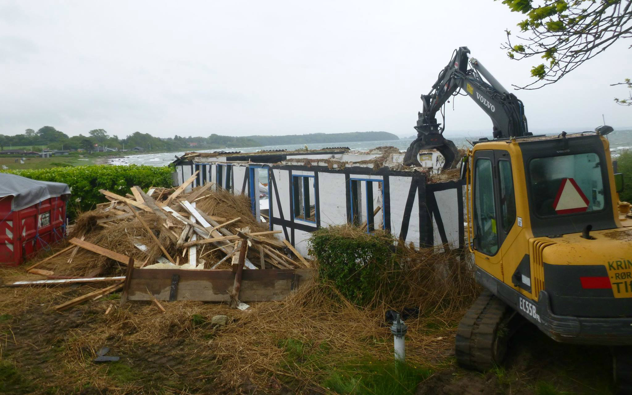 Kringelhovgaard rør og anlæg med Gravemaskine ved Tjele