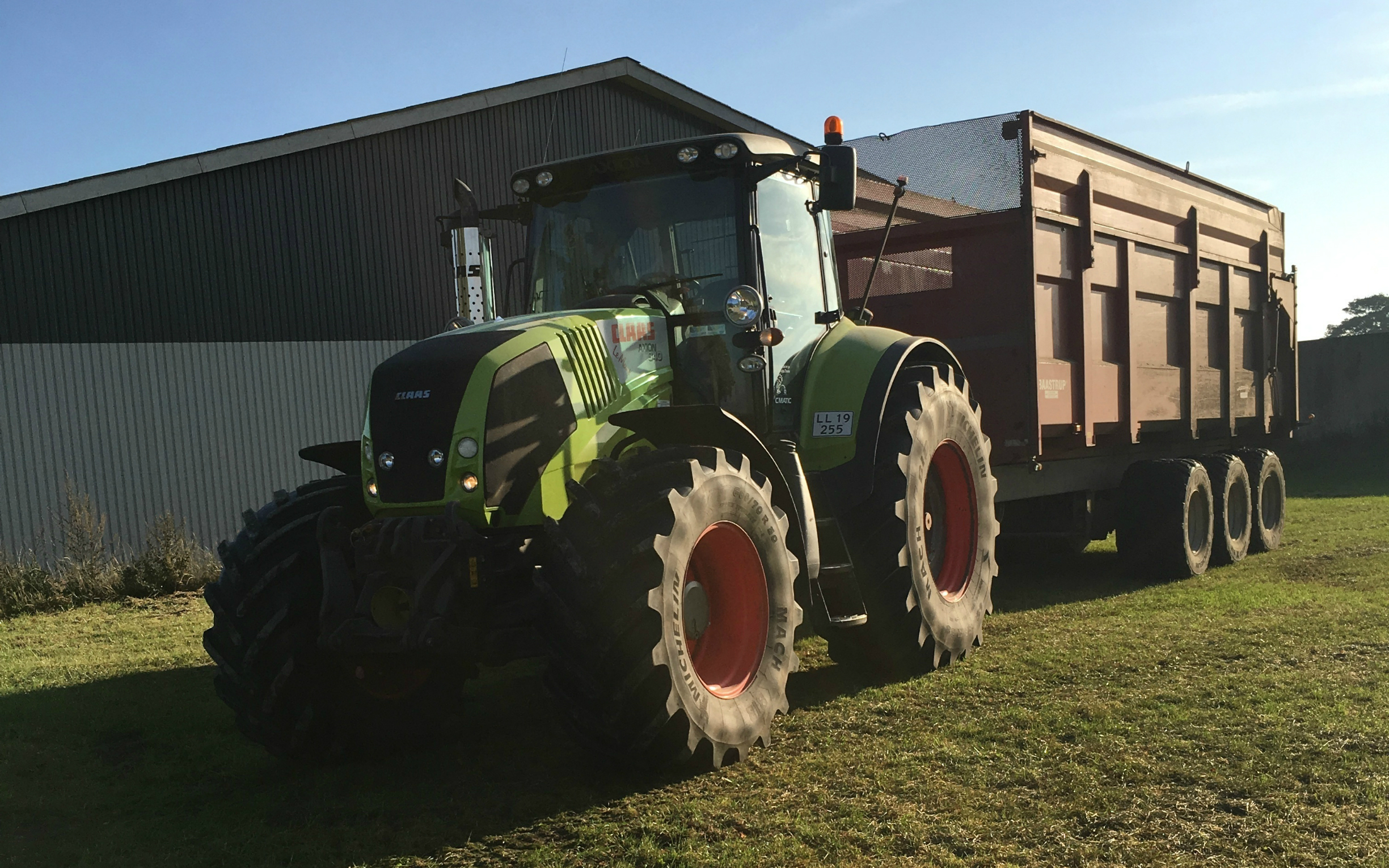 Jonas ellegaard med Alm. vogn ved Bramming