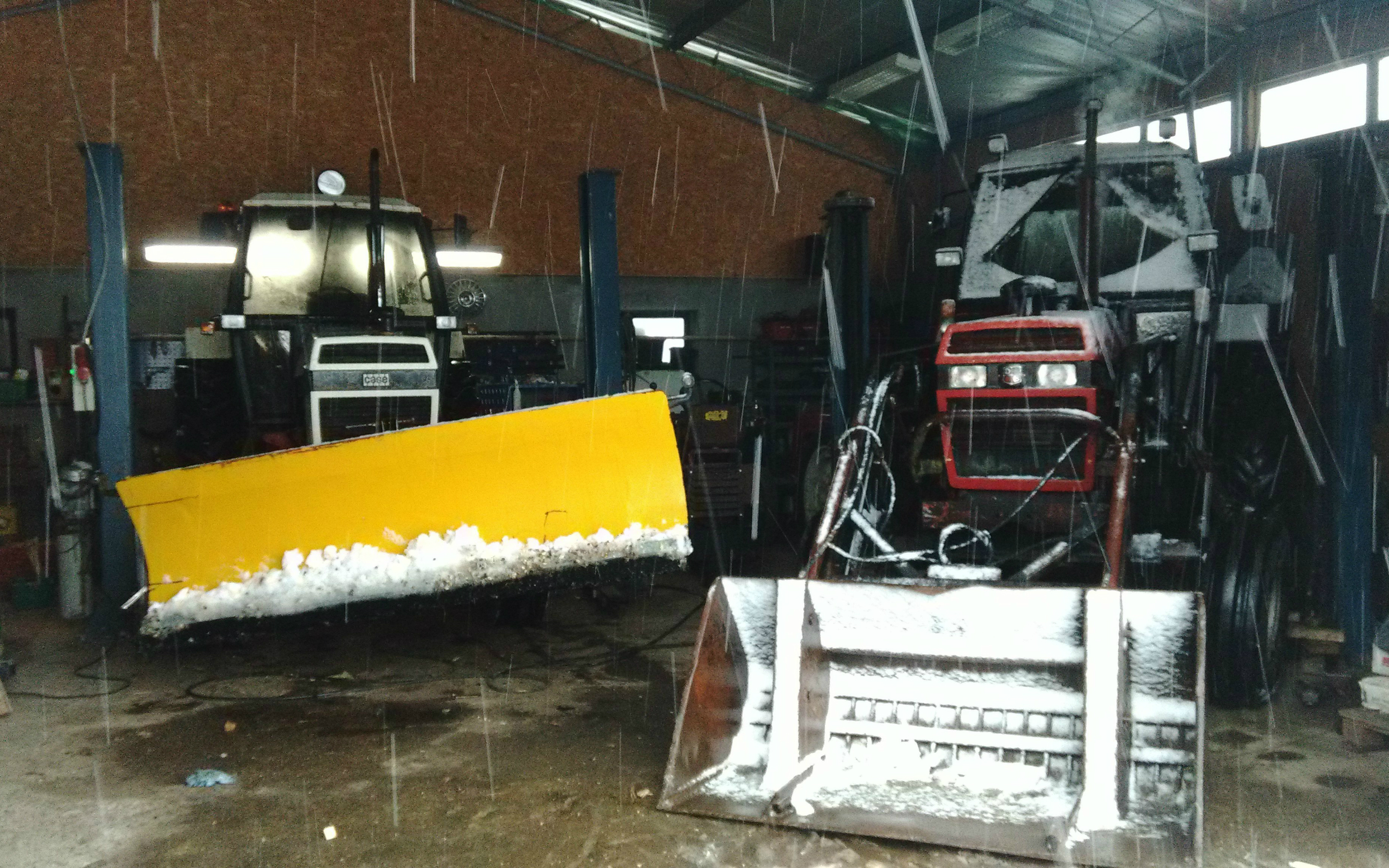 Pilgaarden landbrug med Snerydning ved Langå
